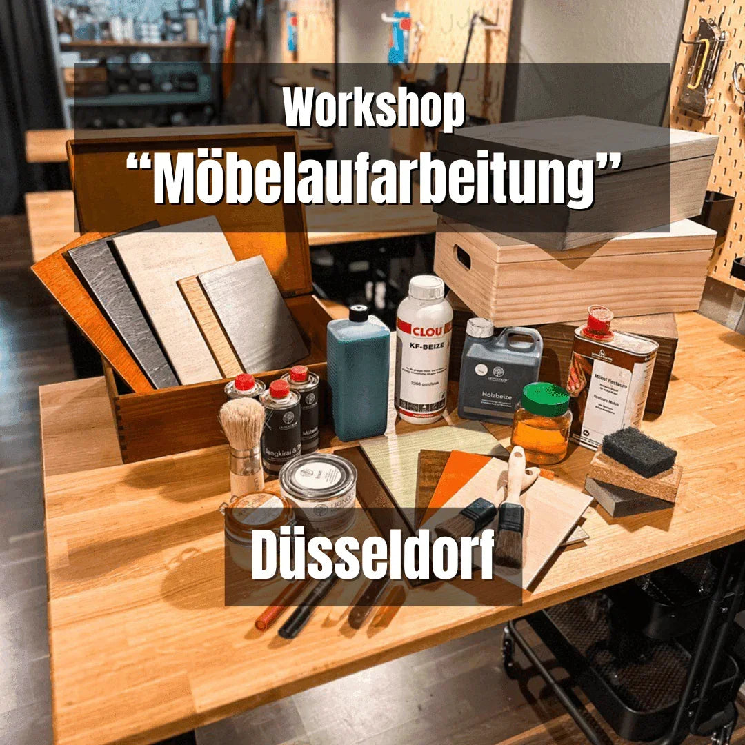 So., 27. April: Möbelaufarbeitung - Grundlagen-Workshop - 10-17 Uhr - Düsseldorf - Werkstattfürschönes