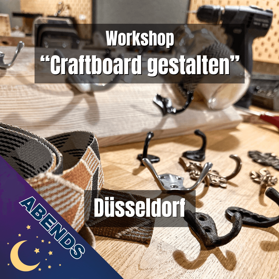 Do., 03. April: PROBEWORKSHOP "Craftboard gestalten" - Kreativworkshop - 17-21 Uhr - Düsseldorf - Werkstattfürschönes