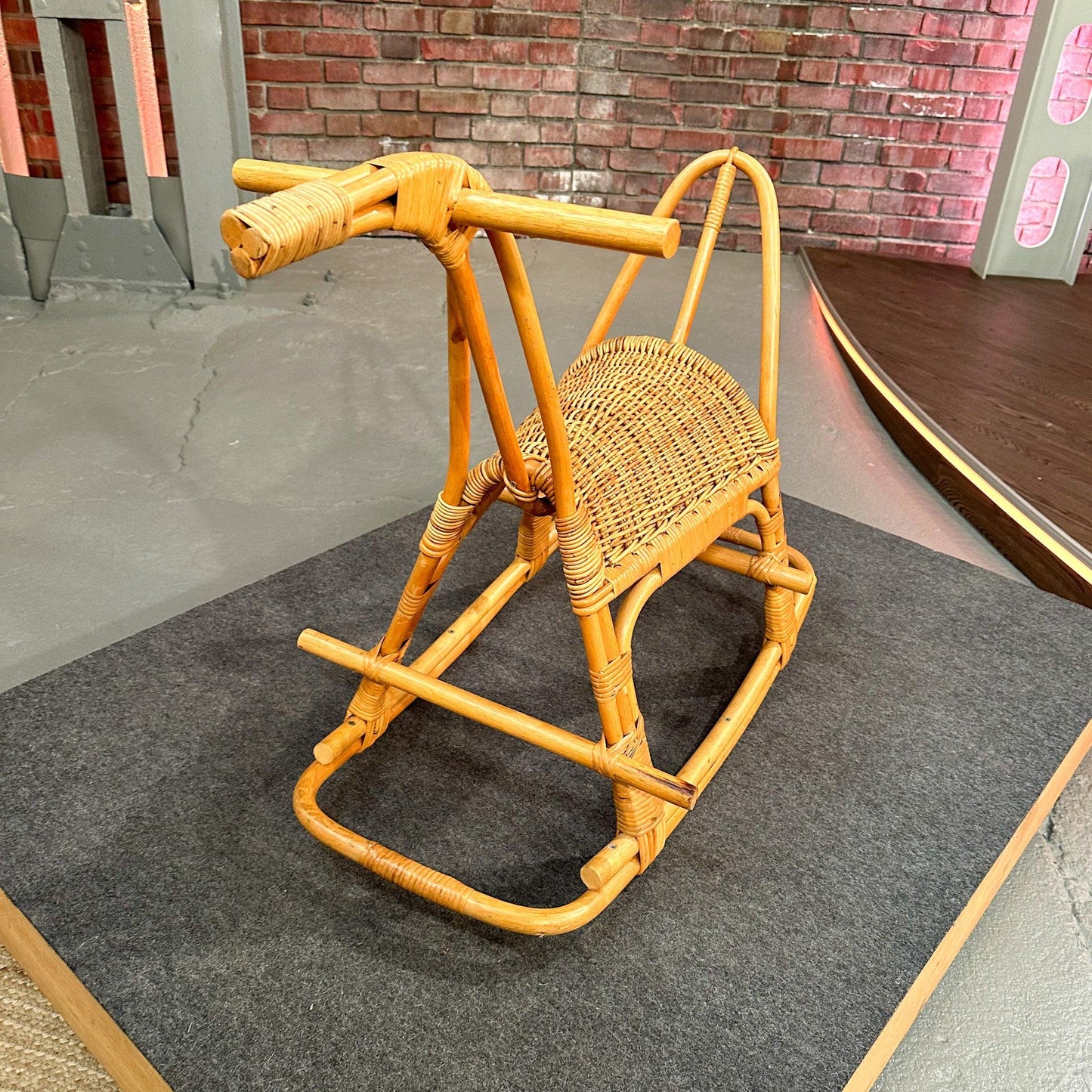 Schaukelpferd verm. Designer Franco Albini, Rattan, 1970er Jahre - aus Bares für Rares 2023 - Werkstattfürschönes