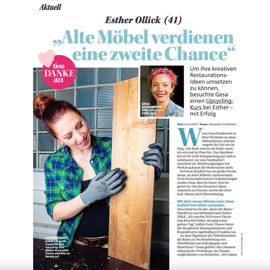 Mein Artikel in der TINA - Werkstattfürschönes