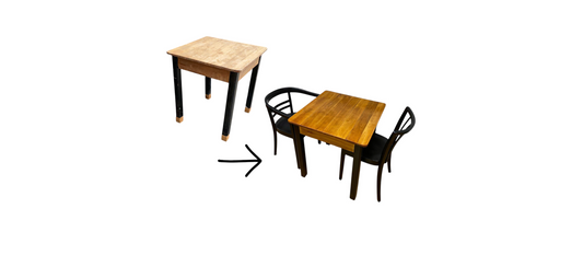 vorher-nachher: Küchentisch statt Sperrmüll