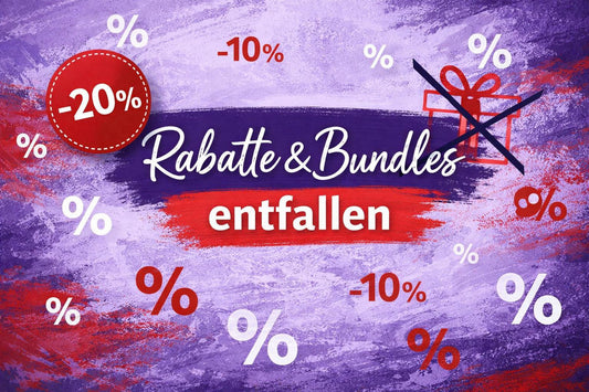 Rabatte & Bundles entfallen!