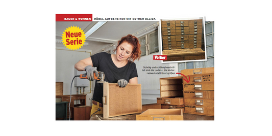 01/20 „selber machen“: Alter Schubladenschrank wie neu