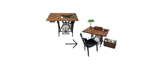 vorher-nachher: Singer-Nähmaschine Upcycling