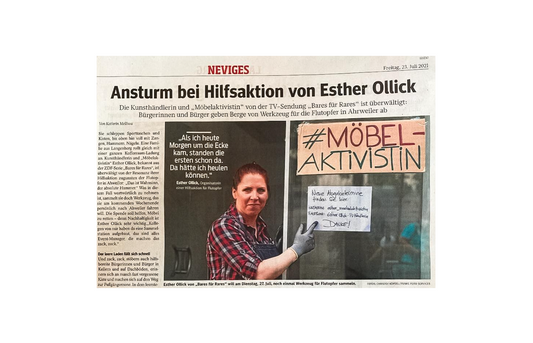 07/21 WAZ berichtet über meine Ahrtal-Hilfsaktion