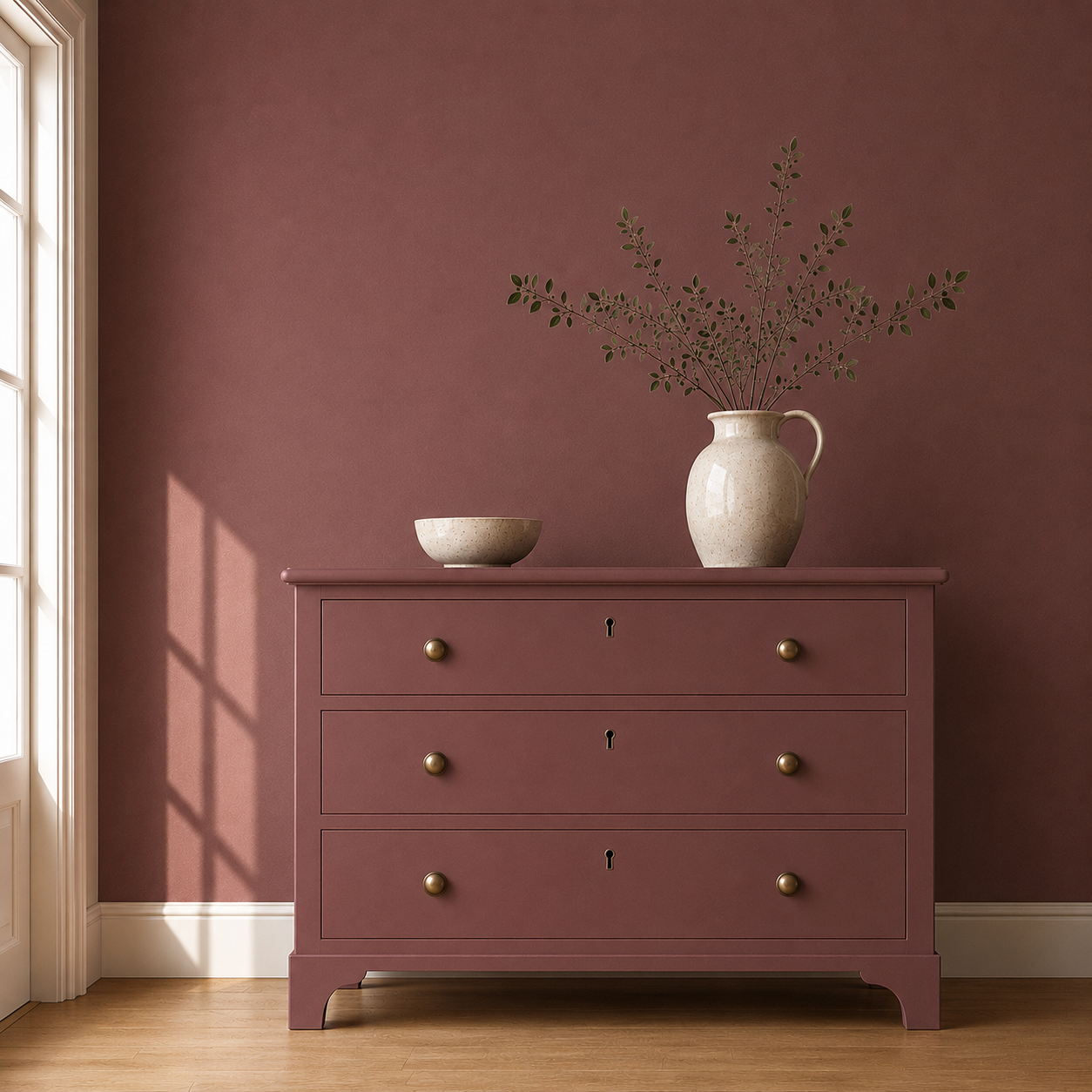 Dark Aubergine – Antikes Rotbraun
