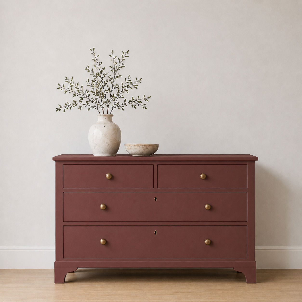 Dark Aubergine – Antikes Rotbraun