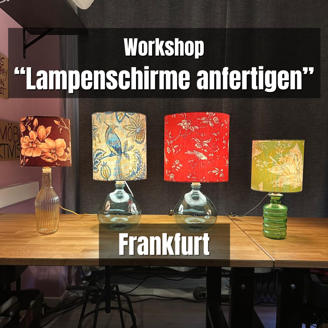 Fr., 06. Februar 2026: Lampenschirme anfertigen & Tischleuchten kreieren - 17-21 Uhr - Frankfurt