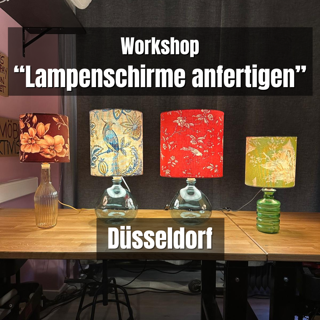 So., 16. November: Lampenschirme anfertigen & Tischleuchten kreieren - 11-15 Uhr - Düsseldorf