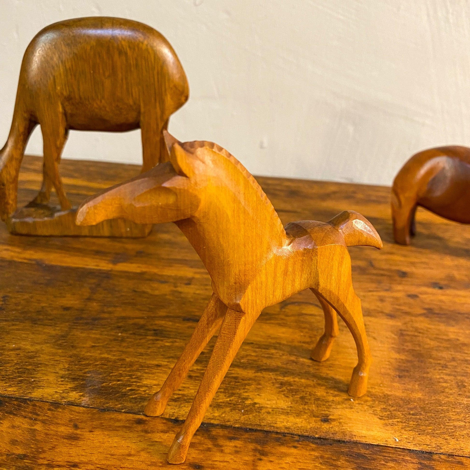 Konvolut Holztiere versch. Edelhölzer, Mid Century Dekoklassiker - Werkstattfürschönes